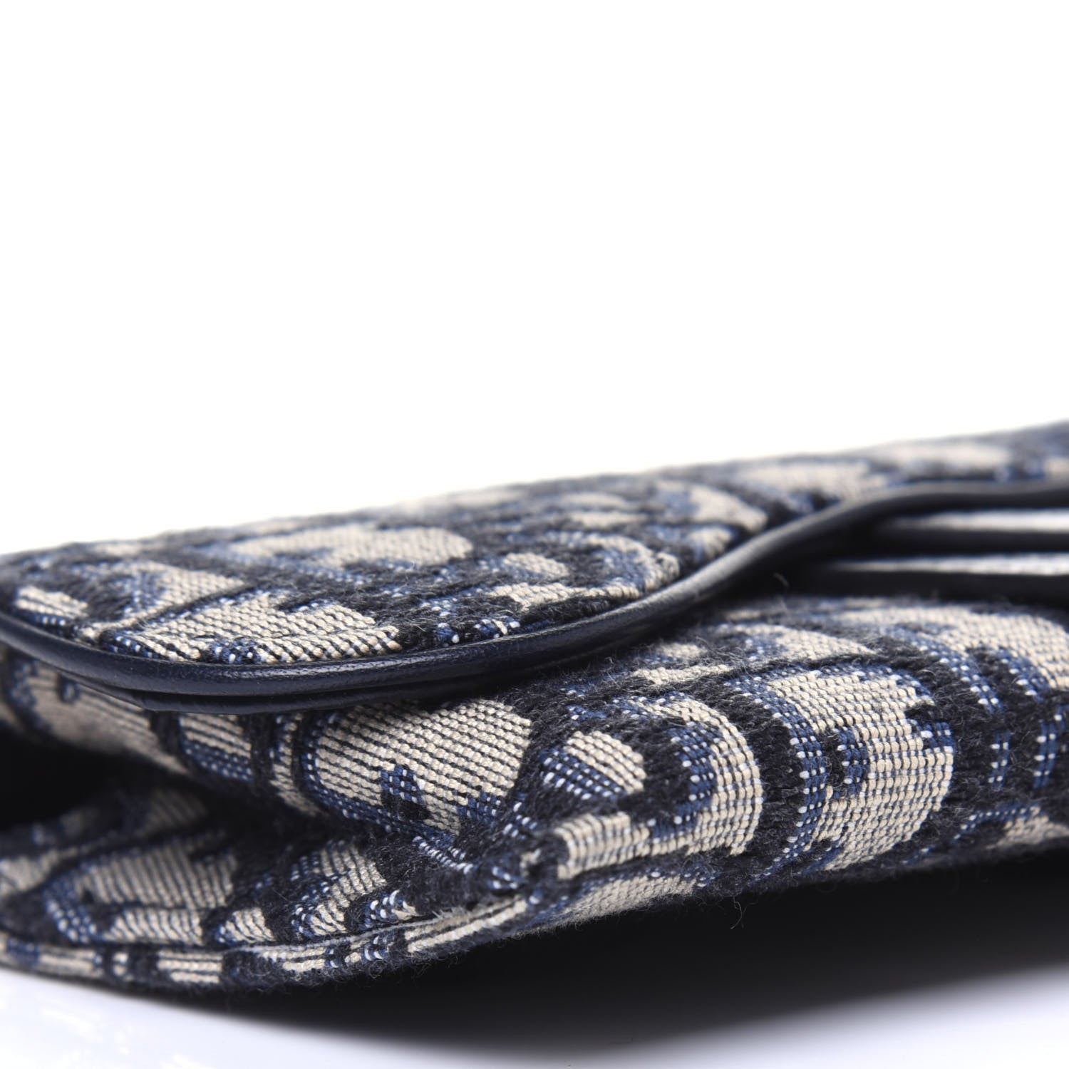 Christian Dior Oblique Nano Saddle Chain Pouch Blue 8 of 11