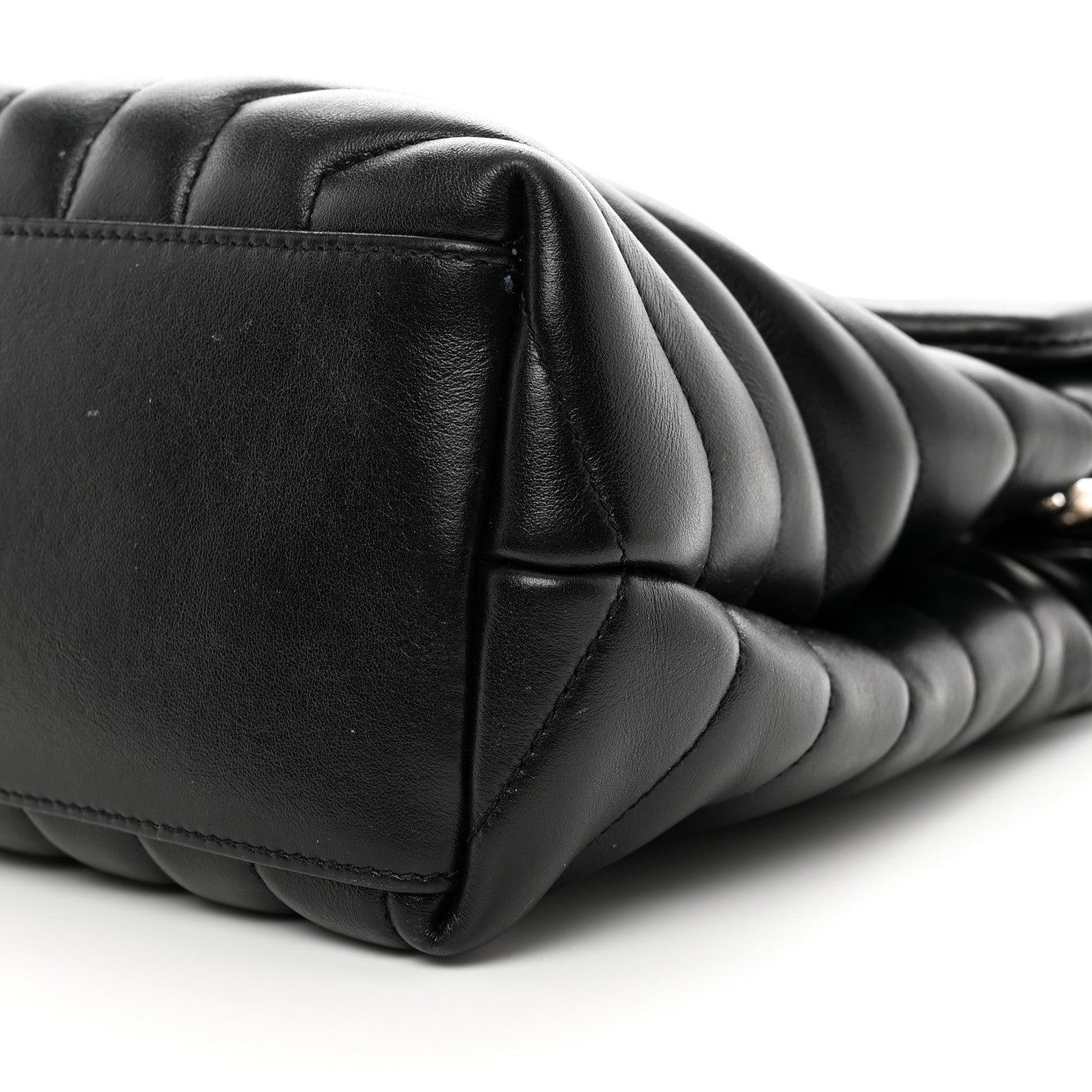 Saint Laurent Calfskin Y Quilted Monogram Medium Loulou Chain Satchel Black 11 of 12