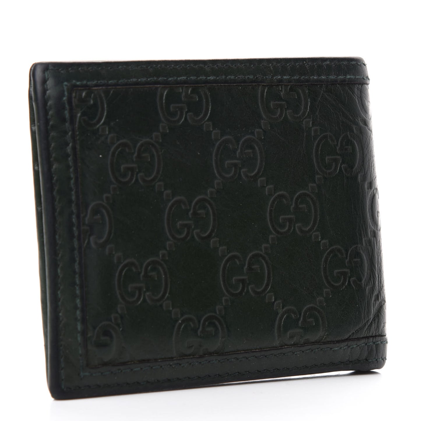 Guccissima Web Board Bi-Fold Wallet Green
