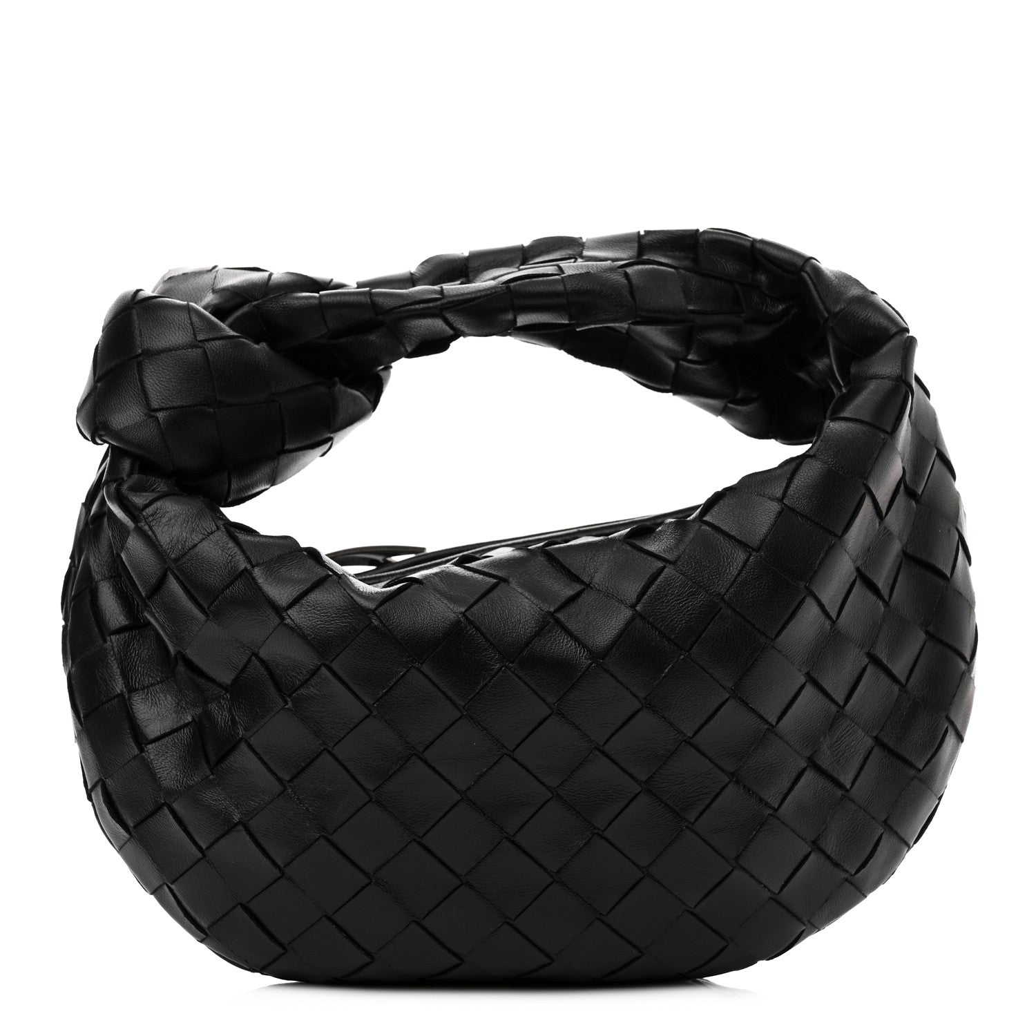 product image of BOTTEGA VENETA Nappa Intrecciato Mini Jodie Black FASHIONPHILE