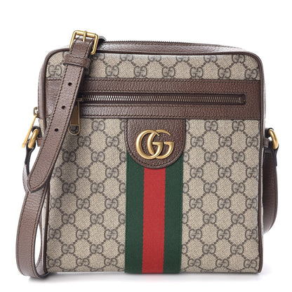 Gucci GG Supreme Monogram Web Small Ophidia Messenger Bag Brown 1 of 7