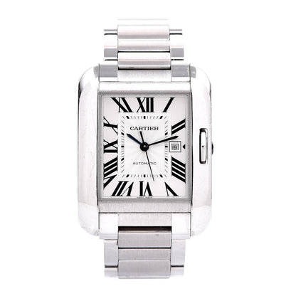 Cartier Stainless Steel Tank Anglaise Automatic Watch 1 of 6