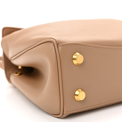 Balenciaga Natural Smooth Calfskin Mini Rodeo Top Handle Handbag Latte 8 of 9