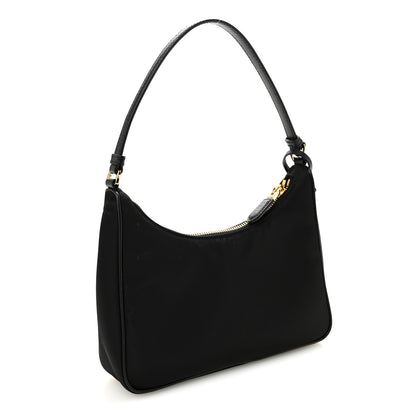 Prada Tessuto Nylon Saffiano Mini Re-Edition 2005 Bag Black 3 of 9