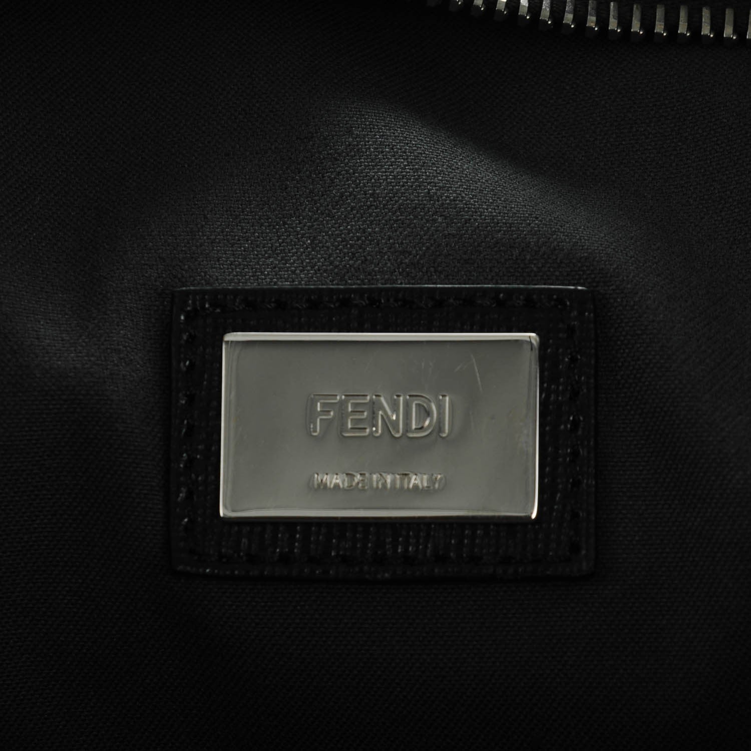 Fendi Vitello Elite Cuoio Monster Buggies Medium Roll Tote Ciclamino Black Multicolor Verde Prato 6 of 8