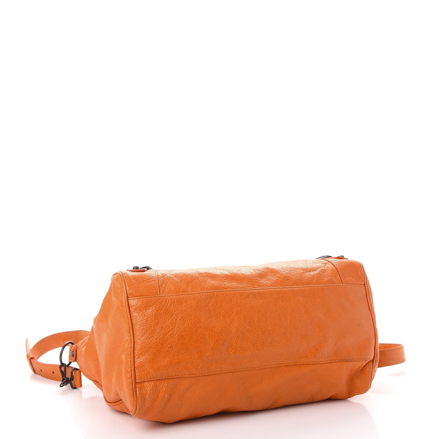 Agneau Classic Hardware Velo Tote Bag Tangerine