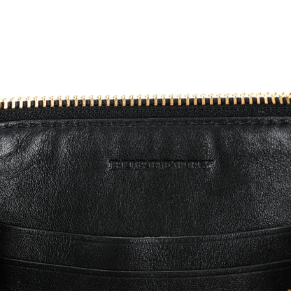 Burberry House Check Sequin Peyton Crossbody Clutch Bag Gold Black 6 of 8