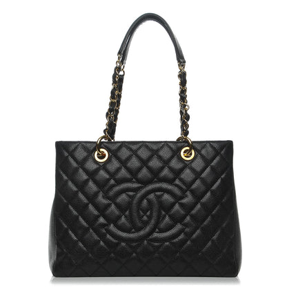 Chanel Caviar Quilted Grand Shopping Tote GST Black 1 of 7