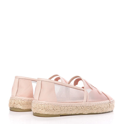 Chanel Mesh Grosgrain CC Espadrilles 35 Pink 4 of 9