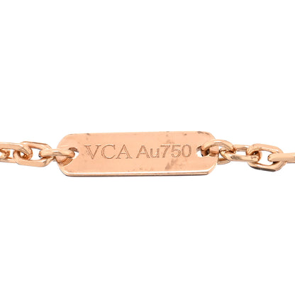 Van Cleef & Arpels 18K Rose Gold Carnelian Onyx Lucky Spring Open Wing Lady Bug Bracelet 3 of 4