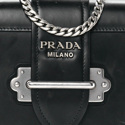 Prada City Calfskin Cahier Chain Wristlet Clutch Black 7 of 10