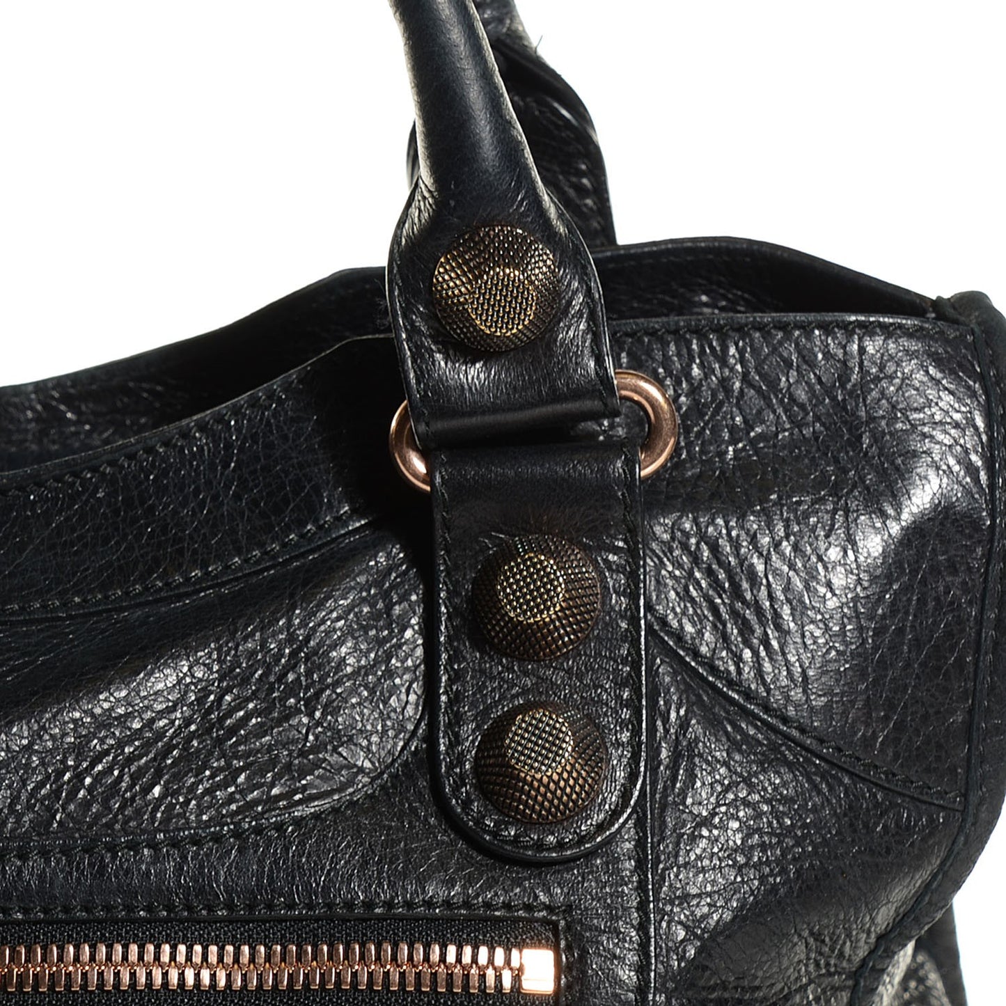 Agneau Giant 21 Rose Gold Hardware City Black