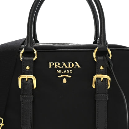 Prada Tessuto Nylon Saffiano Bauletto Black 8 of 10