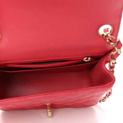 Chanel Caviar Quilted Mini Square Flap Pink 5 of 11