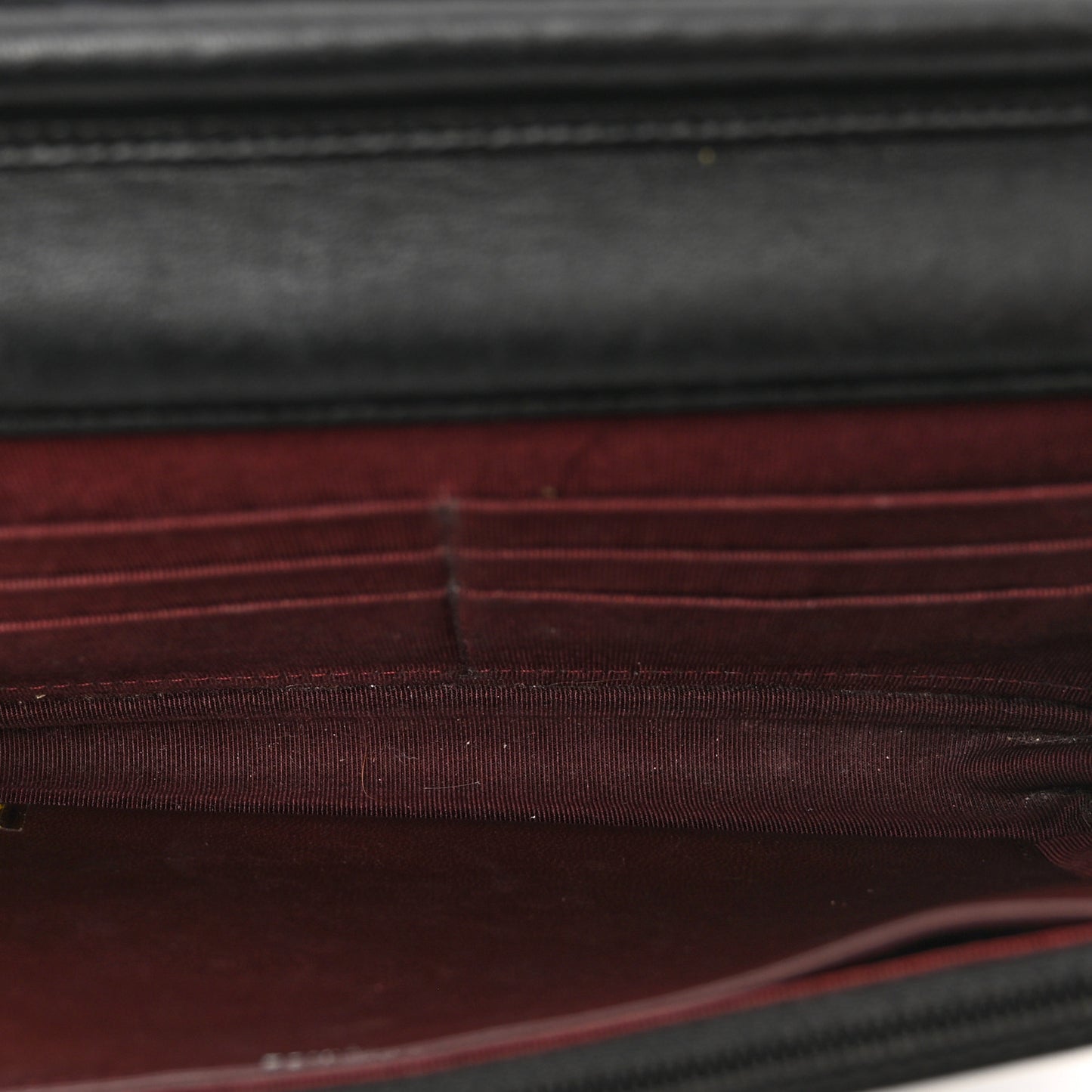 Lambskin Quilted Wallet On Chain WOC Black