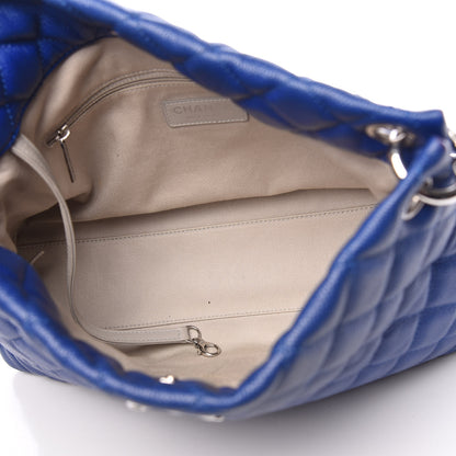 Chanel Caviar Quilted CC Shopping Tote Blue 5 of 13