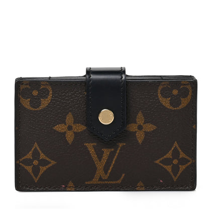 Louis Vuitton Monogram Gusset Card Holder Black 1 of 8