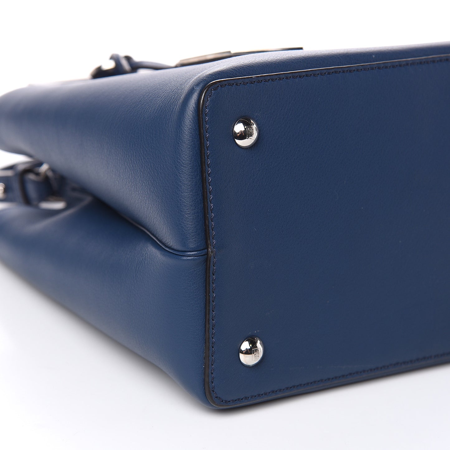 Vitello Dolce Century Petite 2Jours Tote Blue Rosa Doll