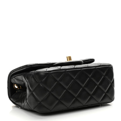 Chanel Lambskin Quilted Mini Pearl Crush Flap Black 4 of 10