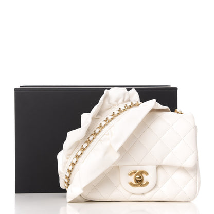 Chanel Calfskin Quilted Mini Romance Square Flap White 12 of 12