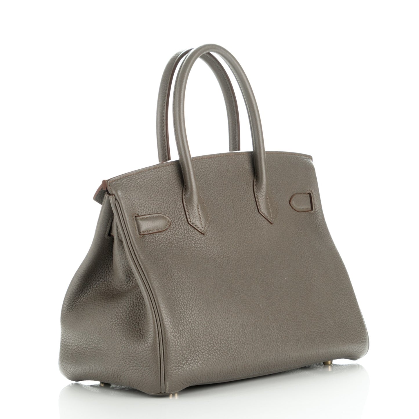 Taurillon Clemence Lizard Club Birkin 30 Etain Graphite