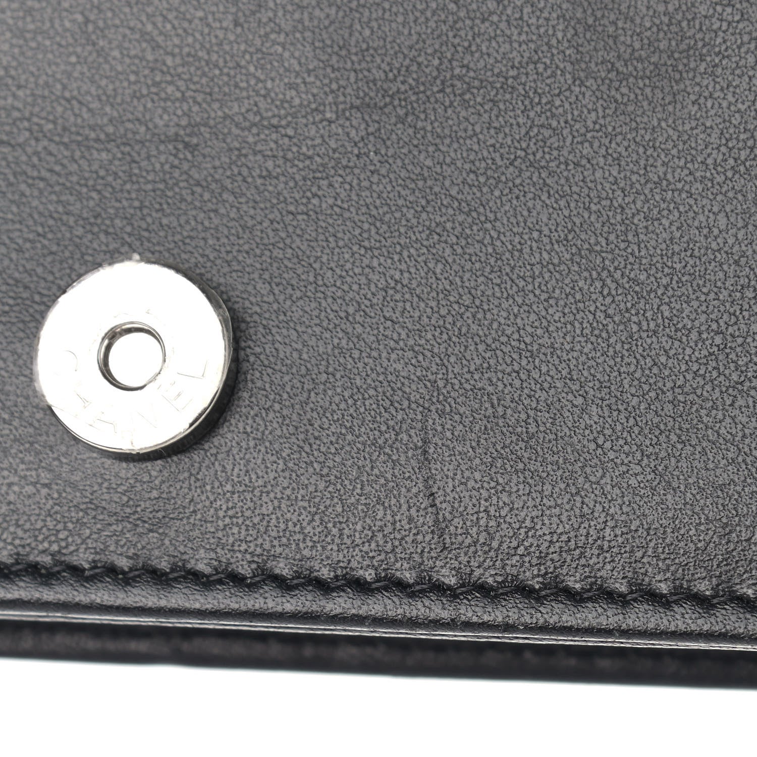 Chanel Lambskin Camellia Embossed Wallet on Chain WOC Black 11 of 11