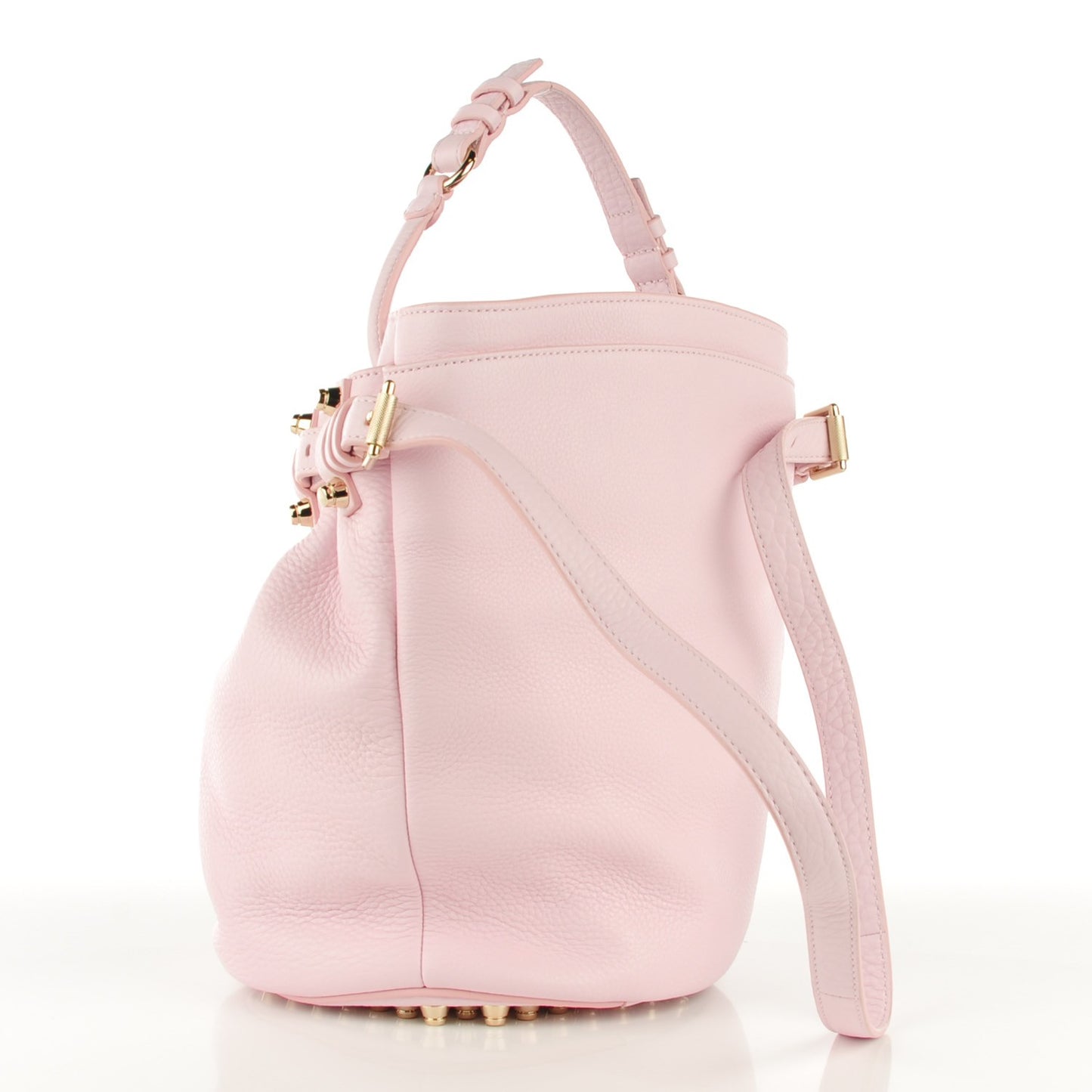Pebbled Calfskin Diego Bucket Bag Gummy