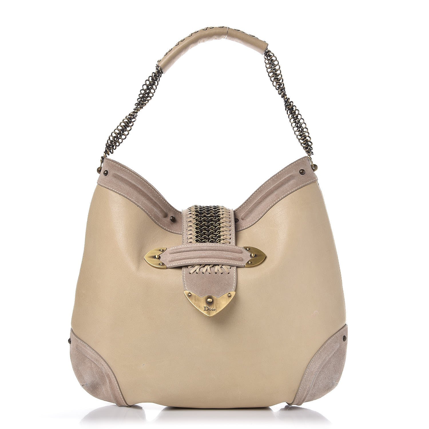 Christian Dior Calfskin Suede Jeanne Hobo Beige 1 of 10