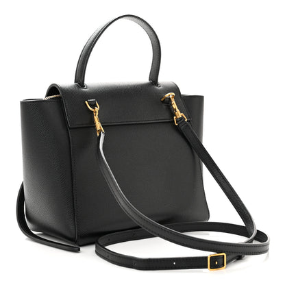 Celine Grained Calfskin Nano Belt Bag Black 2 of 9