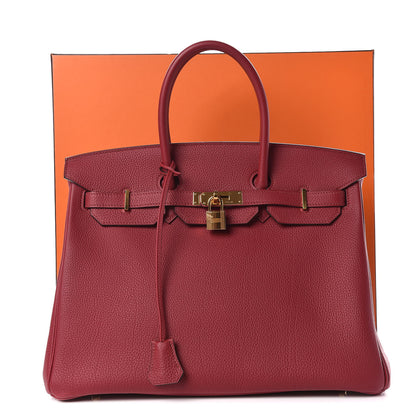 Hermes Togo Birkin 35 Rouge Grenat 34 of 34