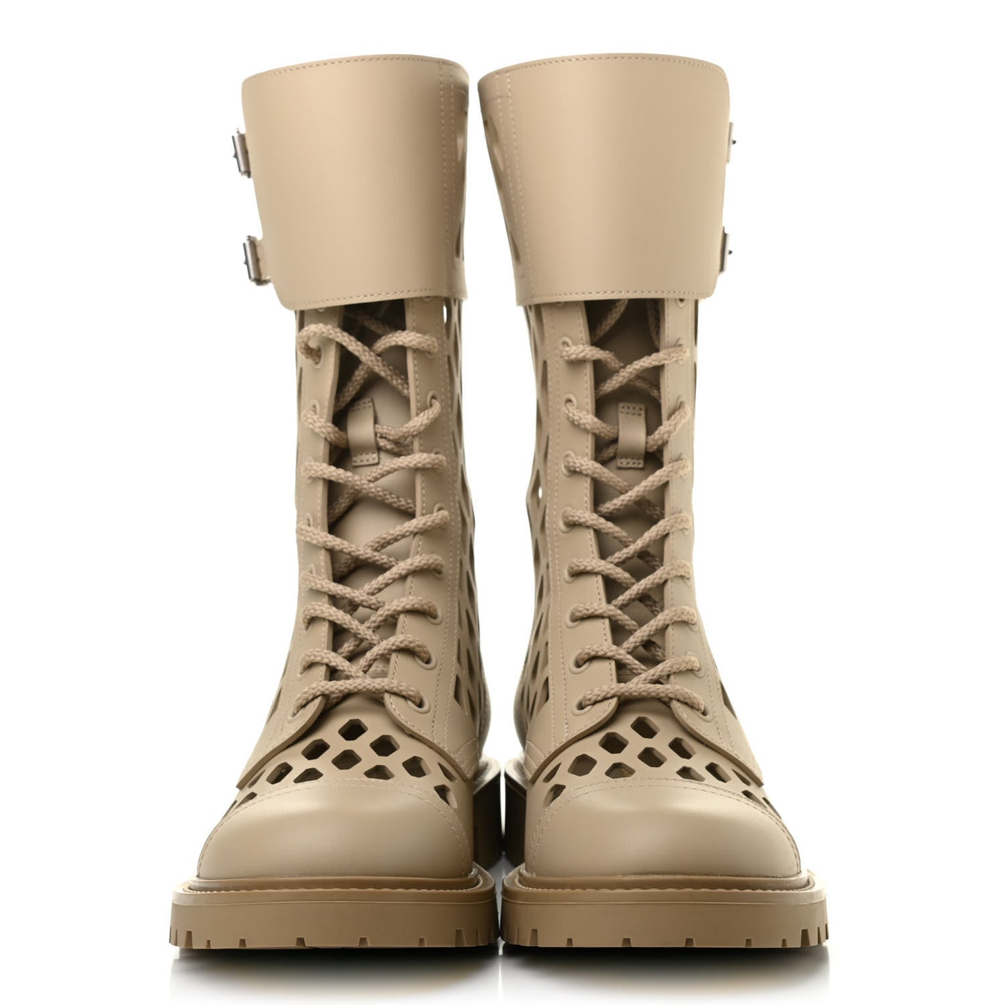 Matte Calfskin Womens D-Trap 30mm Tall Boots 39 Corde