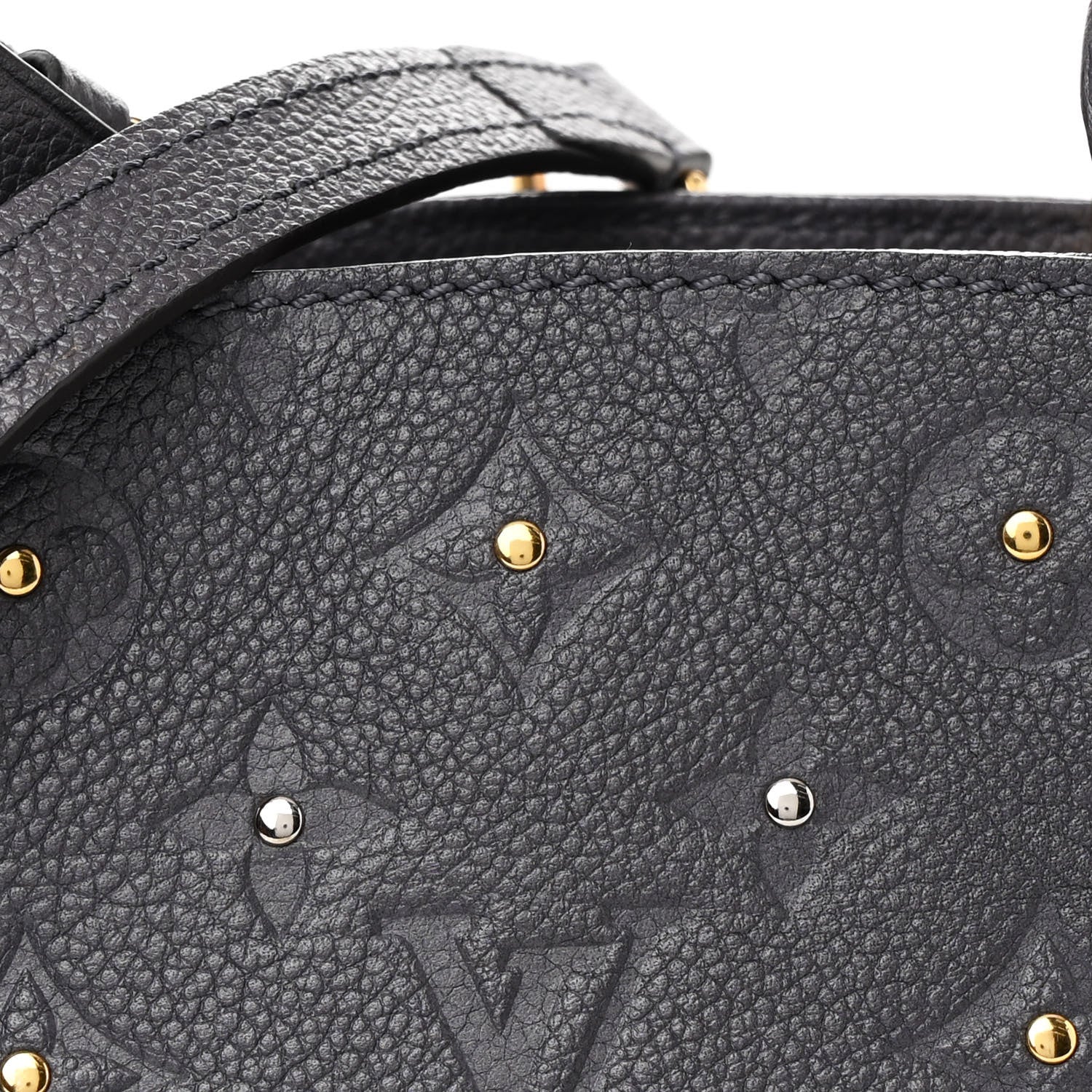 Louis Vuitton Empreinte Studded Montaigne BB Gris Silver 9 of 11