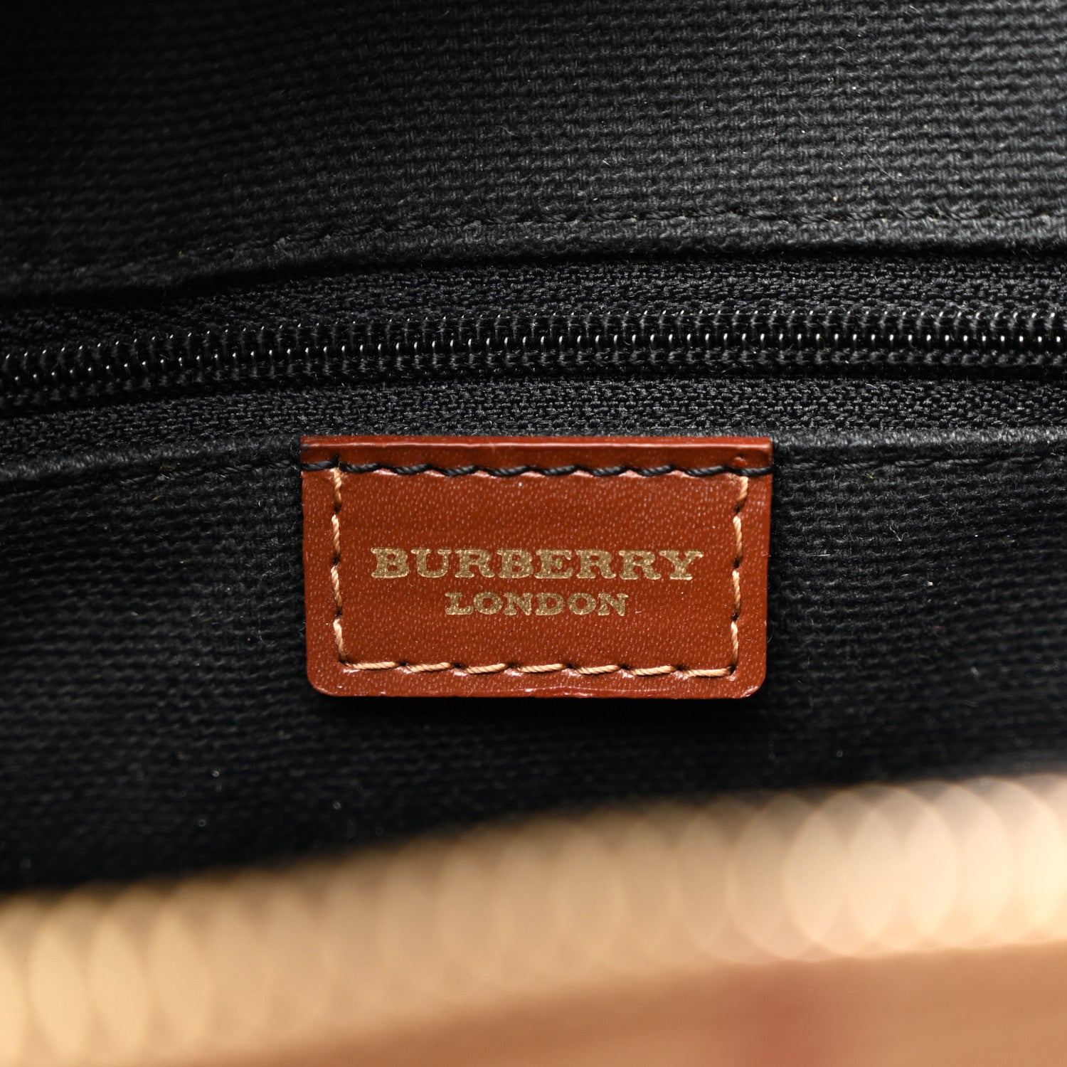 Burberry Haymarket Check Top Handle Crossbody Brown 6 of 13