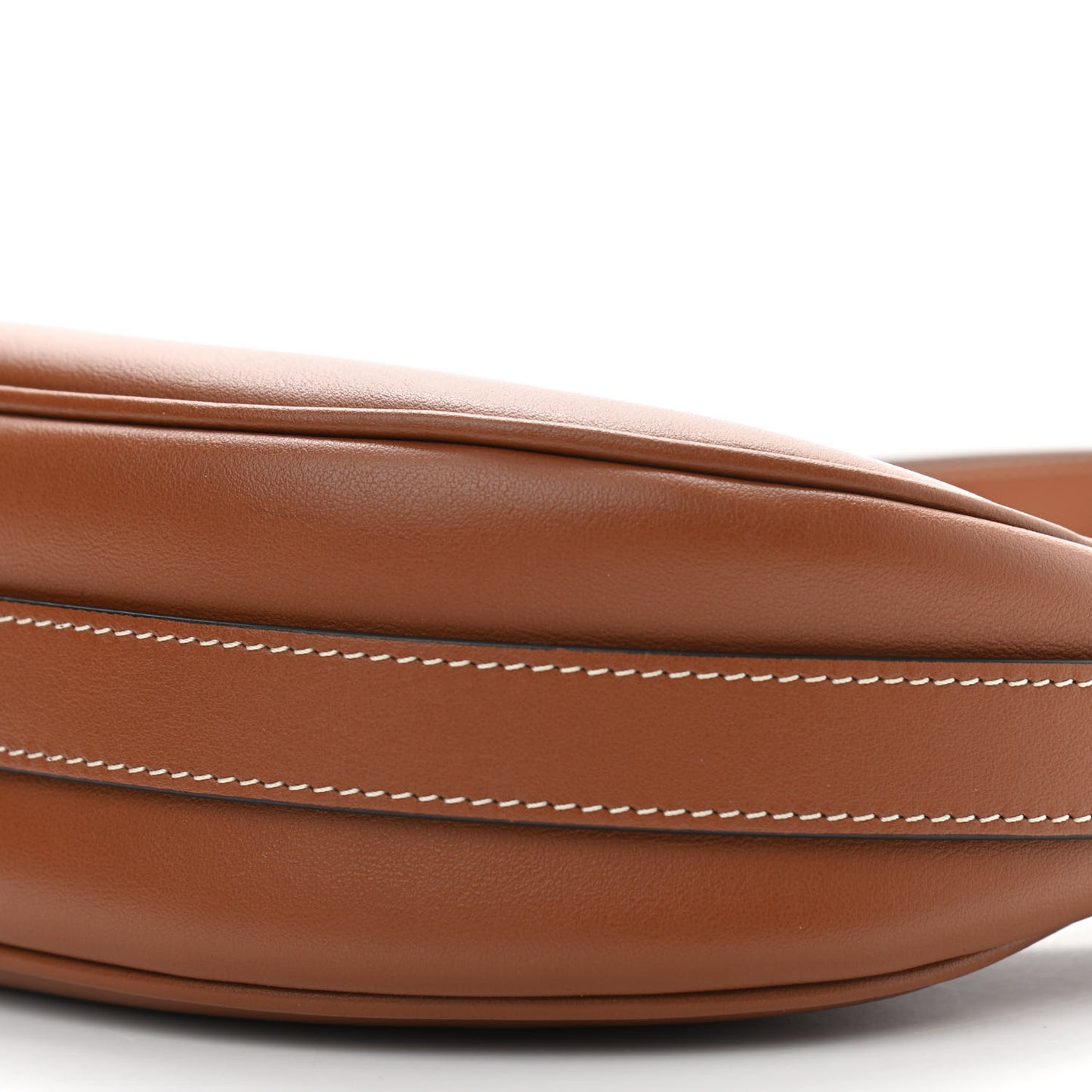 Smooth Calfskin Medium Strap Ava Shoulder Bag Tan