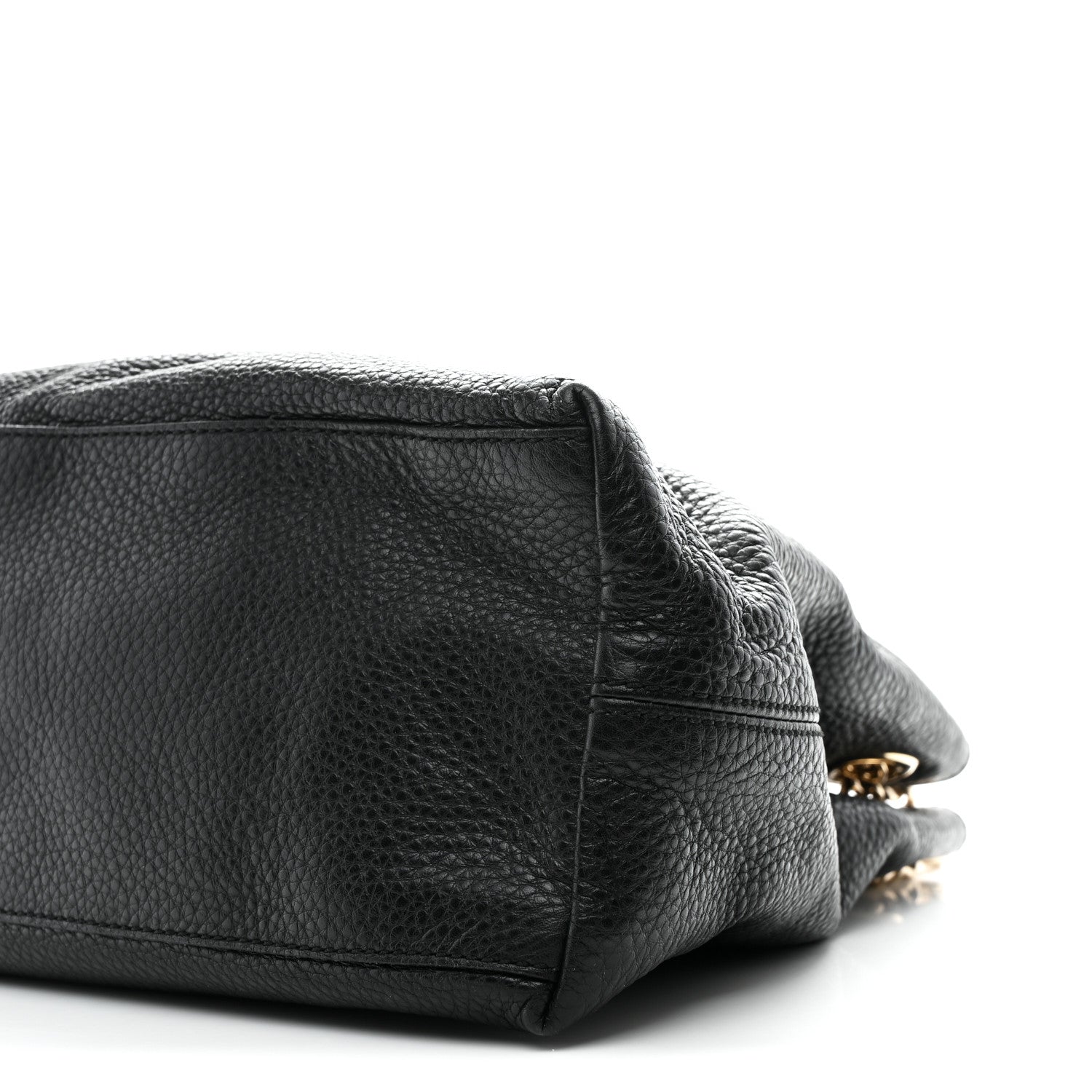 Gucci Pebbled Calfskin Medium Soho Chain Shoulder Bag Black 18 of 19