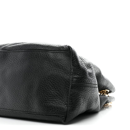 Gucci Pebbled Calfskin Medium Soho Chain Shoulder Bag Black 18 of 19