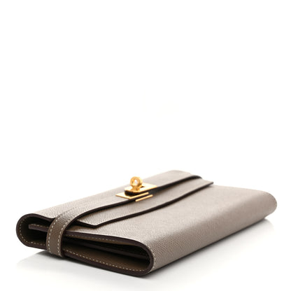 Hermes Epsom Kelly Longue Wallet Etoupe 4 of 8