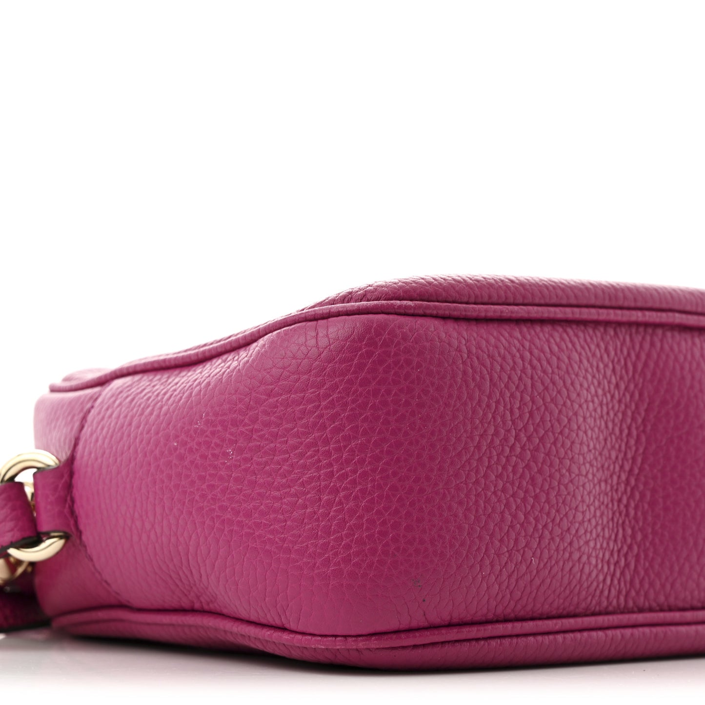 Pebbled Calfskin Small Soho Disco Bag Bright Bouganville
