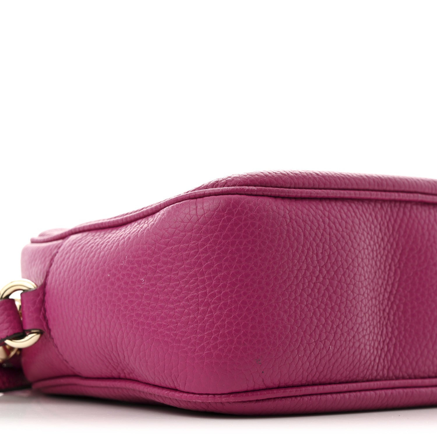 Gucci Pebbled Calfskin Small Soho Disco Bag Bright Bouganville 9 of 12