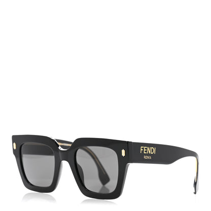 Fendi Acetate Fendi Square Sunglasses FE40101I Black 1 of 7