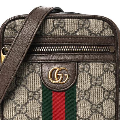 Gucci GG Supreme Monogram Web Mini Ophidia Messenger Brown 7 of 13