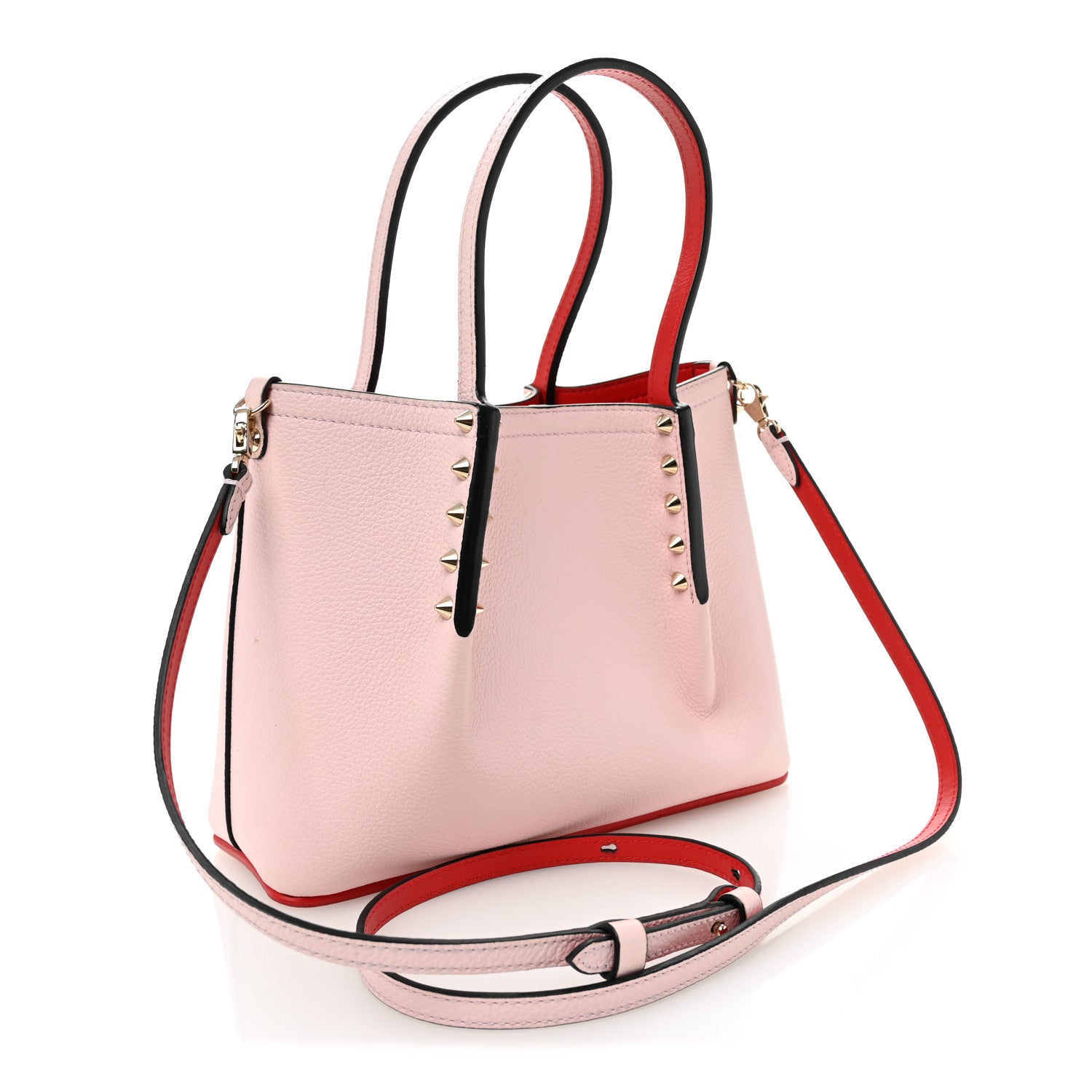 Christian Louboutin Calfskin Empire Spiked Mini Cabarock Shopper Tote Poupee 3 of 10