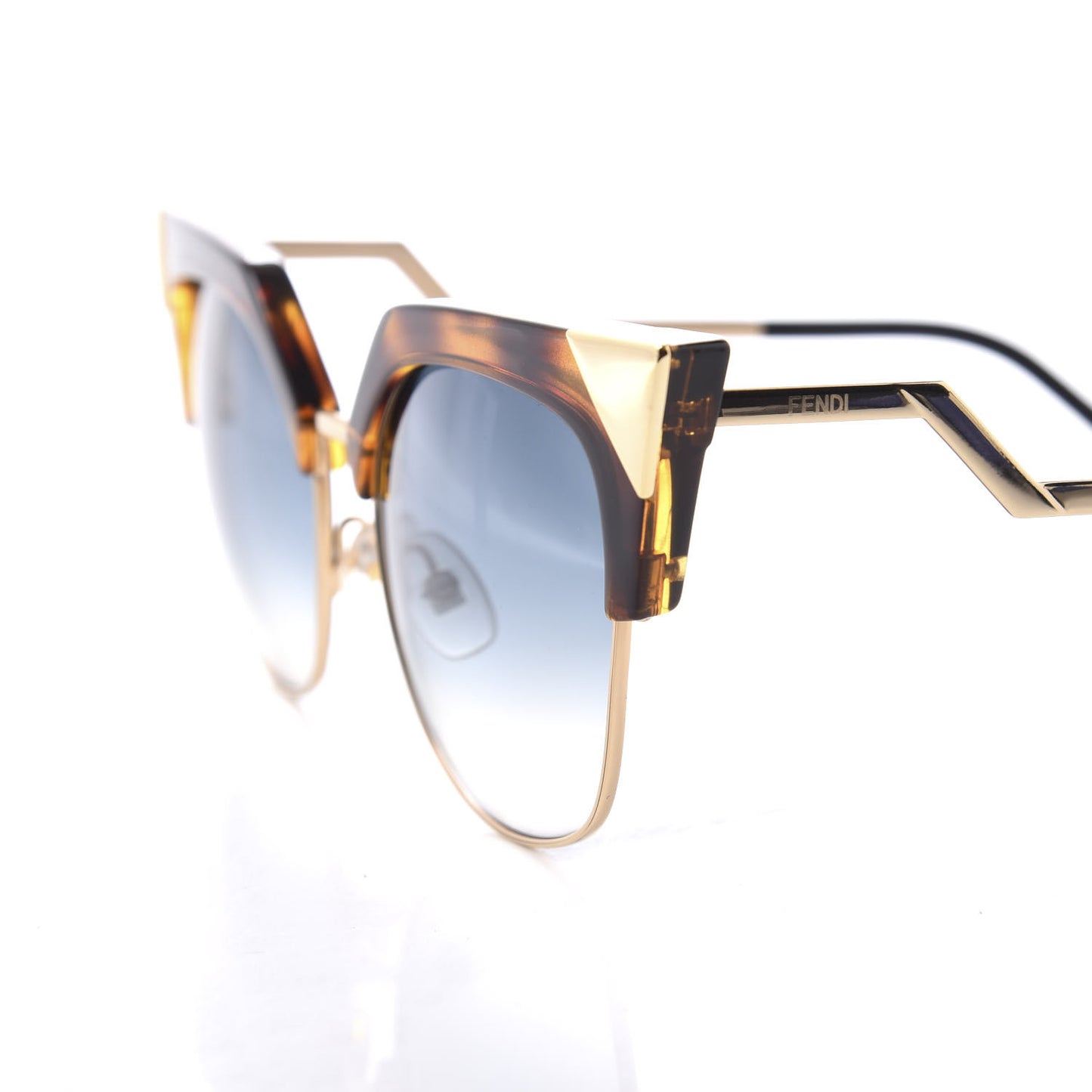 Cat Eye Iridia Sunglasses FF 0149/S Havana Gold