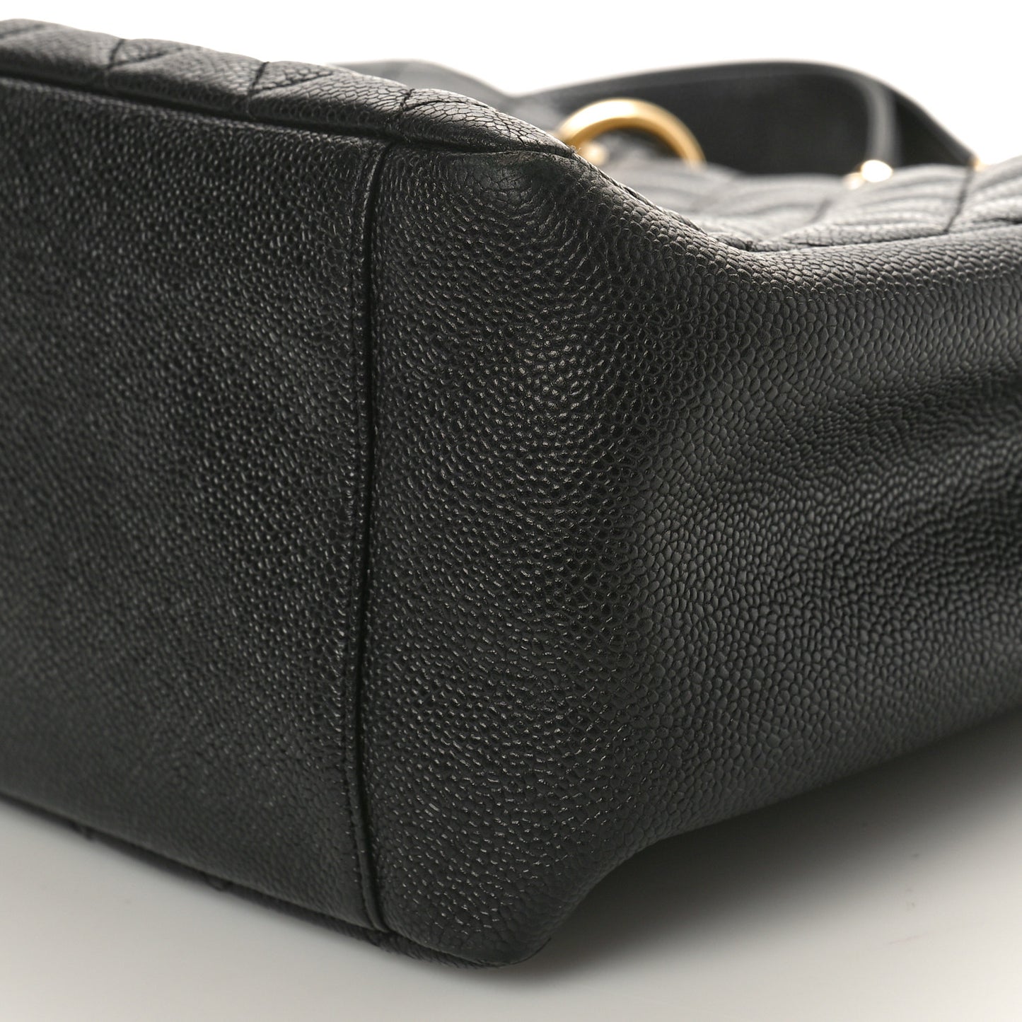 Caviar Quilted Grand Shopping Tote GST Black