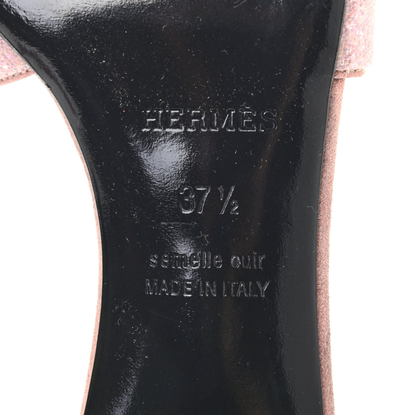 Suede Goatskin Crystal Oasis Sandals 37.5 Rose