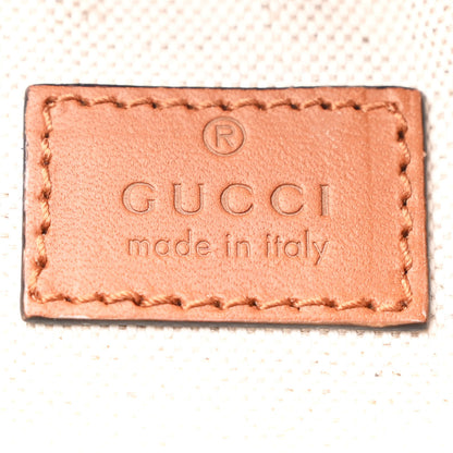 Gucci GG Supreme Monogram Calfskin Rhombus Print Medium Ophidia Double Buckle Backpack Beige Ebony Mystic White Hazel Brown 6 of 10