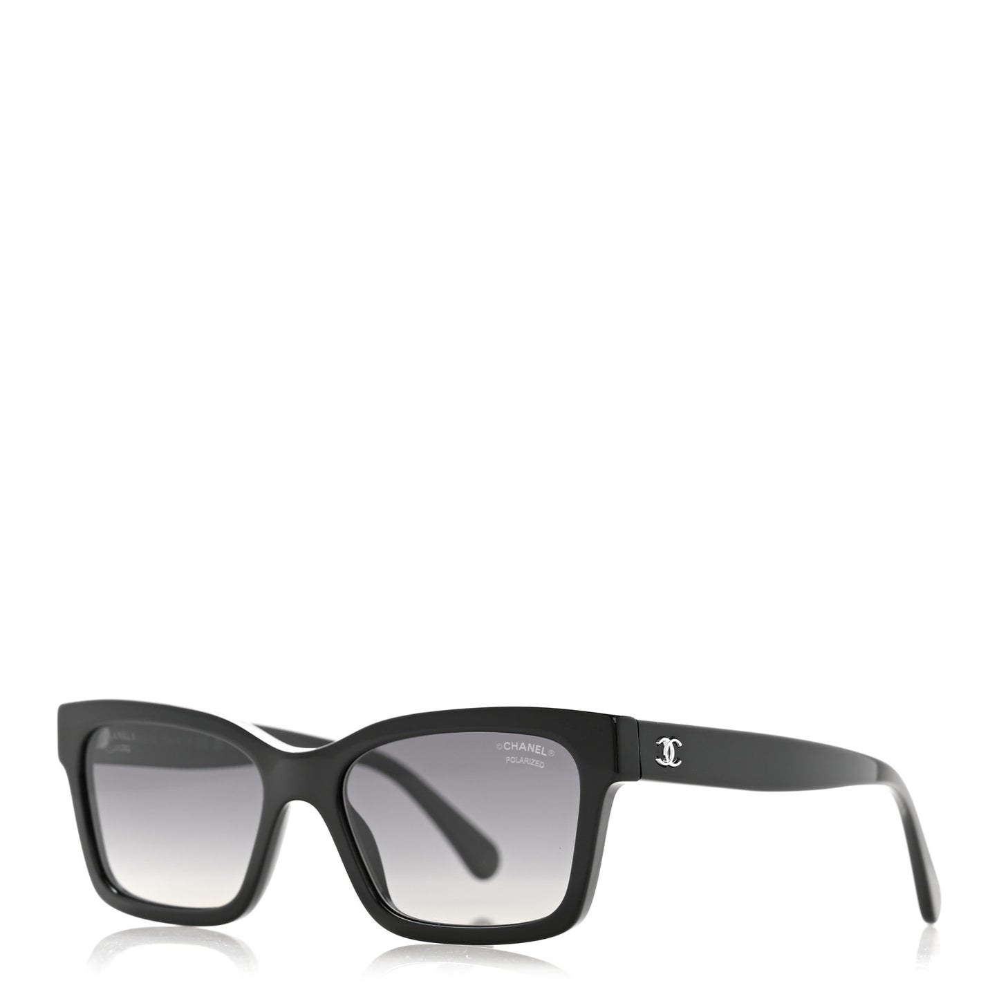 Acetate Polarized Square Sunglasses 5417 Black