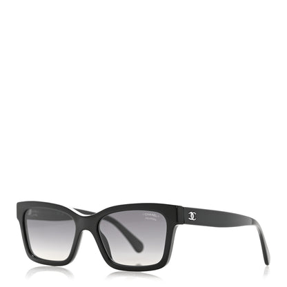 Chanel Acetate Polarized Square Sunglasses 5417 Black 1 of 8