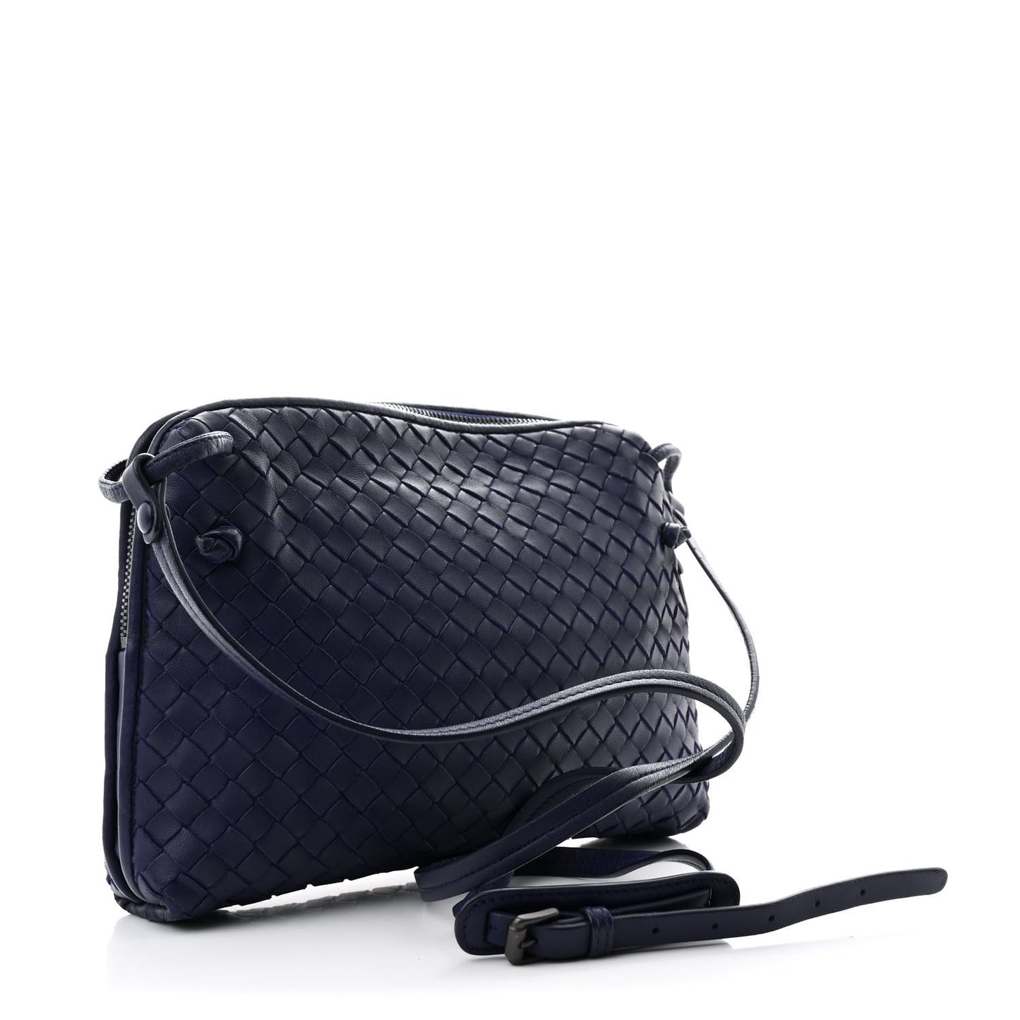 Nappa Intrecciato Nodini Crossbody Messenger Atlantic