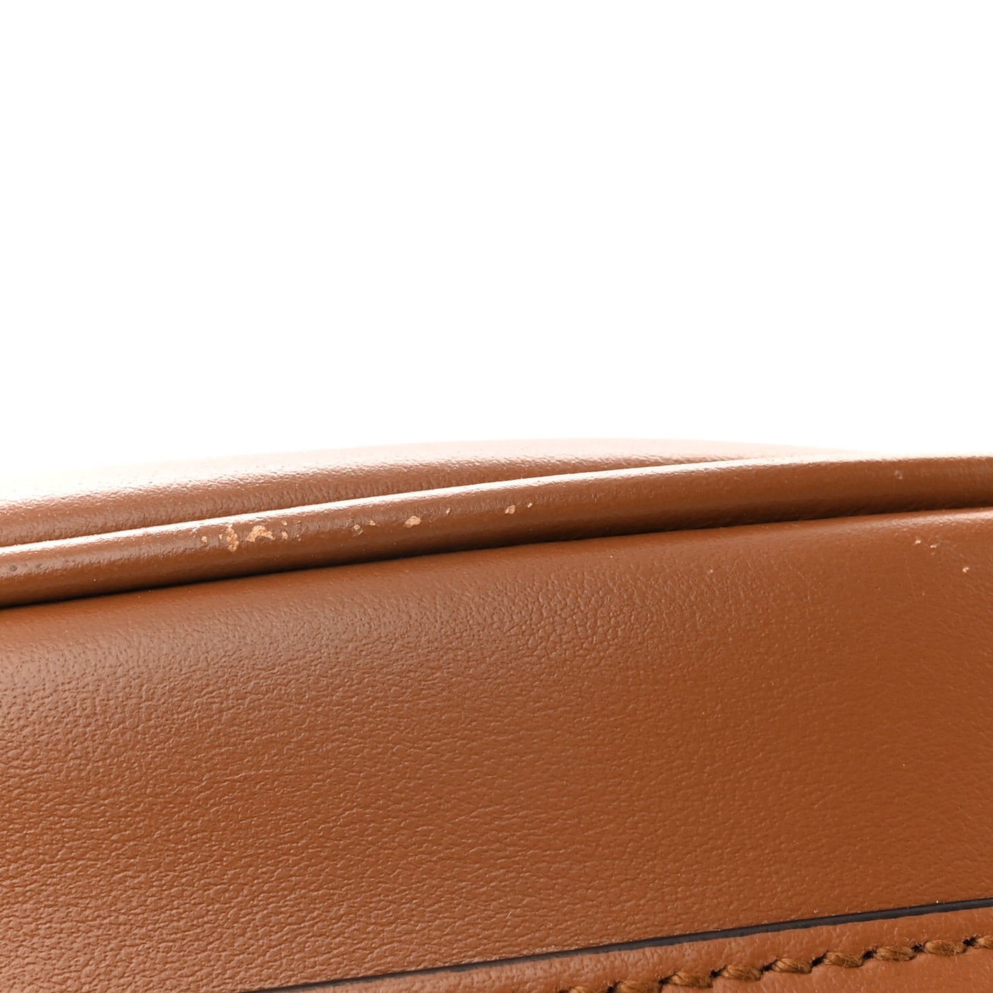 Soft Calfskin Arque Shoulder Bag Cognac